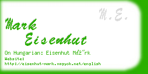 mark eisenhut business card